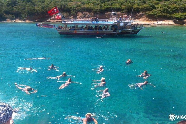 エーゲ海島 - マルマリスのソフトドリンク付きヒサロヌ ボート ツアー