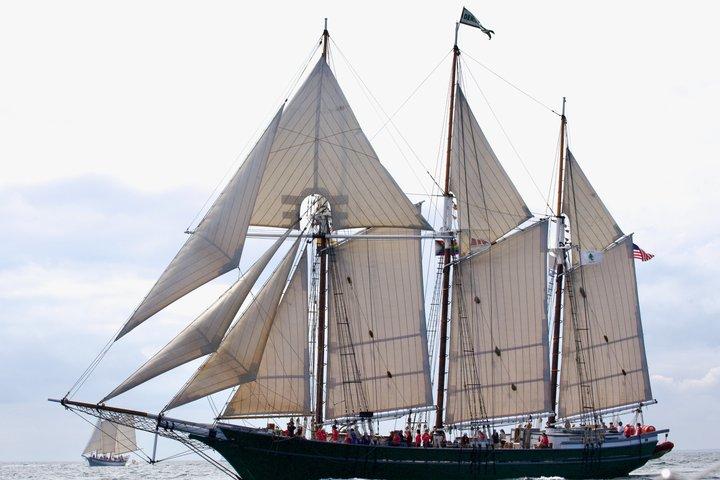 Navega por el puerto a bordo del barco alto Denis Sullivan