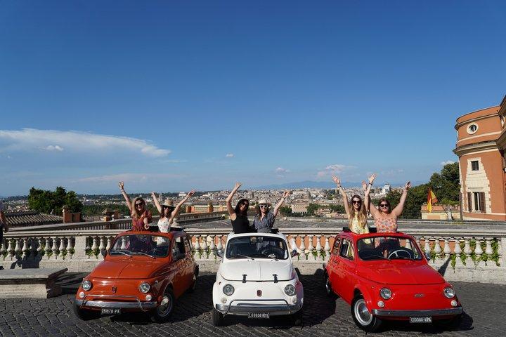 Tour di Roma della Fiat 500 d'epoca con soste fotografiche iconiche