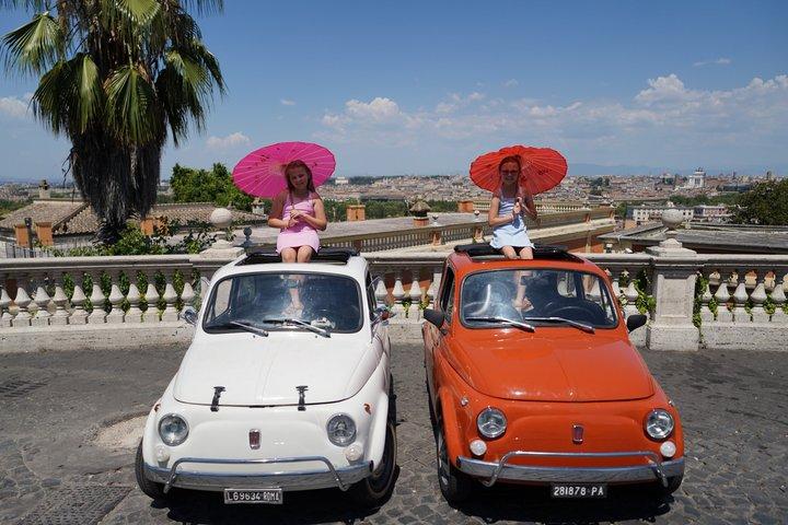 Tour di Roma della Fiat 500 d'epoca con soste fotografiche iconiche