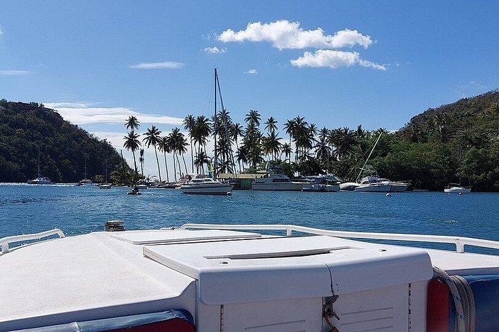 Experience Paradise: Sugar Beach Between the Pitons By Speedboat