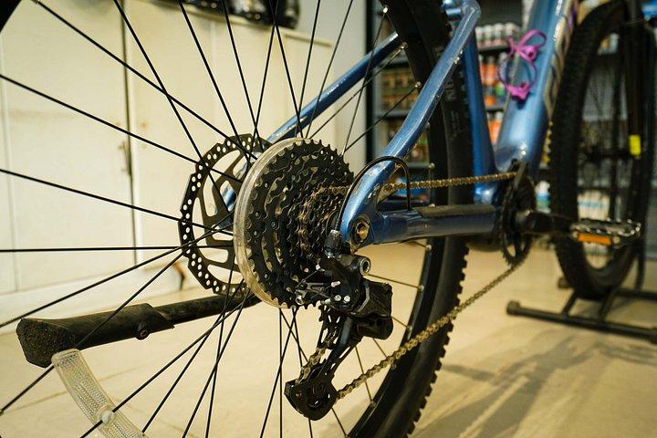 シェムリアップのプレミアムレンタルEバイク：E-MTBジャイアント