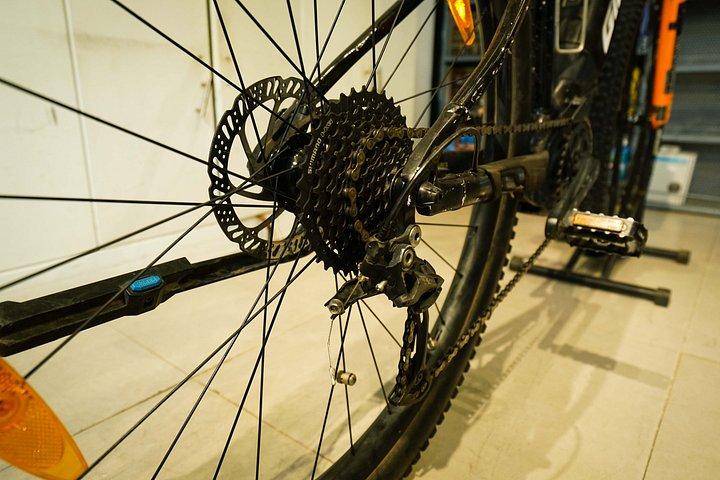 シェムリアップのプレミアムレンタルEバイク：E-MTBジャイアント