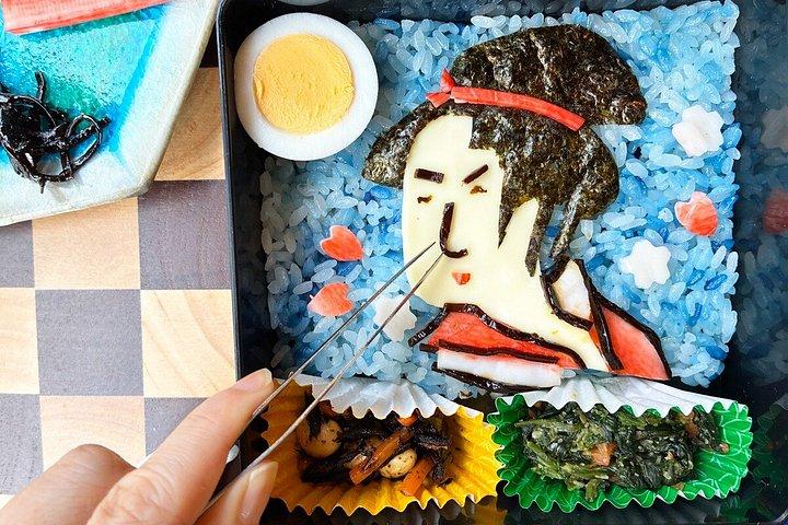 日本語の美人画キャラ弁体験
