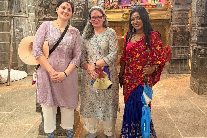 Kanchipuram templer dagstur med kvindelige vært