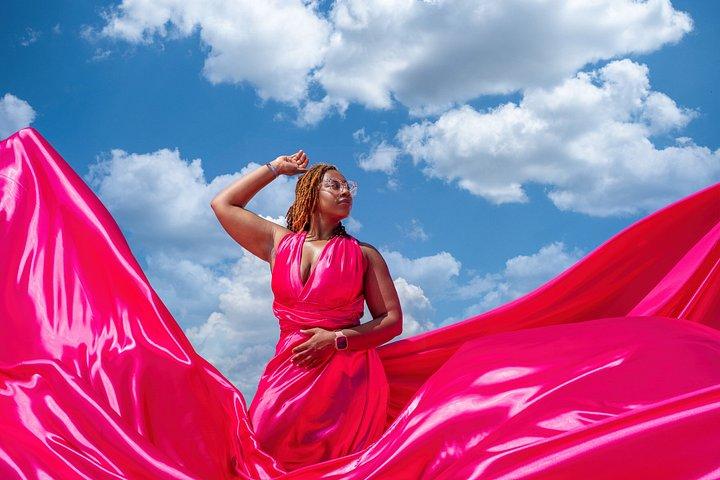 モンテゴベイでのフライングドレス撮影