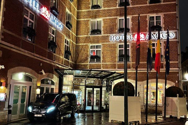 ブリュッセル空港BRU プライベートバン送迎（往復）