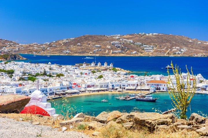 Mykonos privata halvdagshöjdpunkter för kryssnings- och hotellgäster