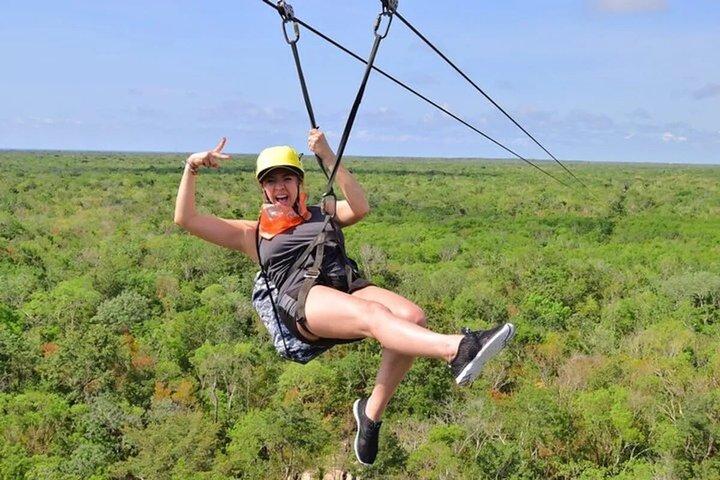 ATV, Zipline, Cenote en Horseback Adventure vanuit Cancún