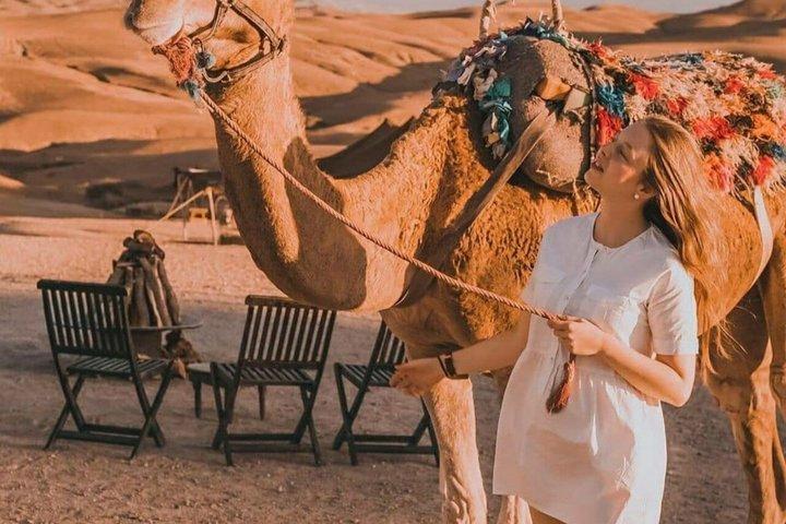 Agafay Desert Dinner og Camel Ride fra Marrakech