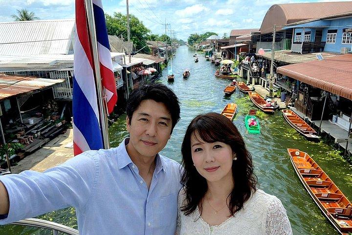 バンコクプレミアムマエクロンと水上マーケットツアー9パック