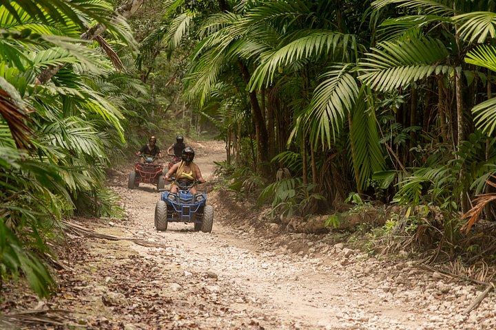 ATV、ジップライン、竹ラフティング＆乗馬