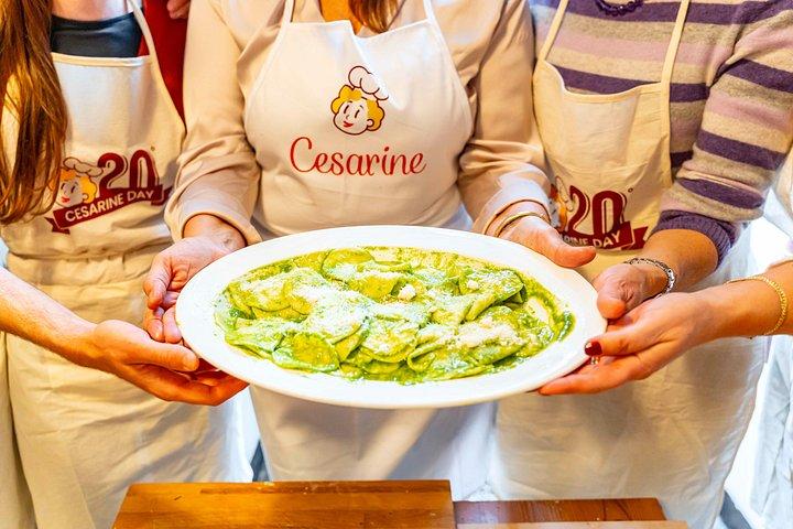 ラ・スペツィア：チェザリーヌによる地元の家庭でのパスタ＆ティラミス教室