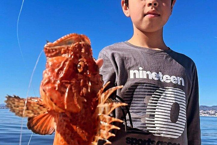 マラガ釣り体験（器材付き）飲食付き