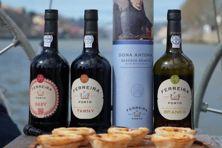 Porto: Luxe boottocht op de Douro-rivier met portwijn en room.
