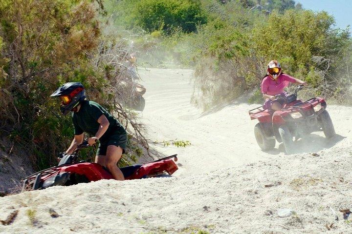 Aventure extrême de désert et de dunes de VTT