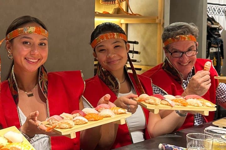 Sushi Making with Interactive Samurai Experience at JIN-ASAKUSA