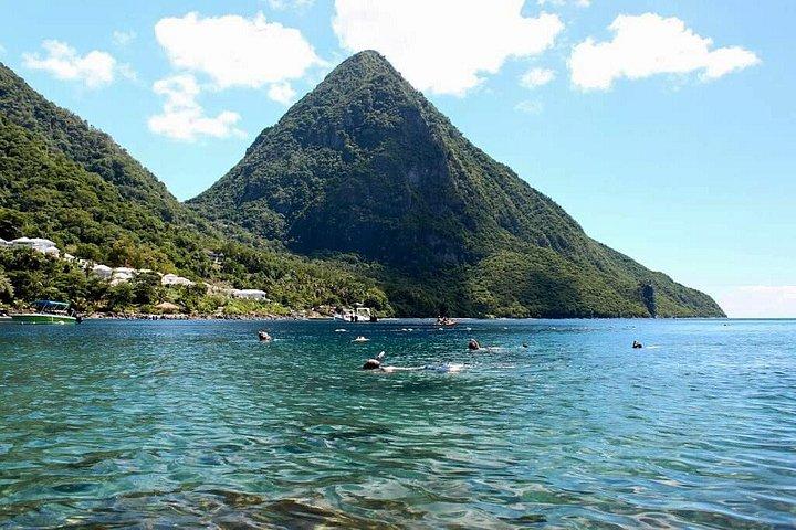 Experience Paradise: Sugar Beach Between the Pitons By Speedboat
