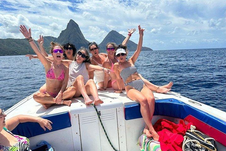 Experience Paradise: Sugar Beach Between the Pitons By Speedboat