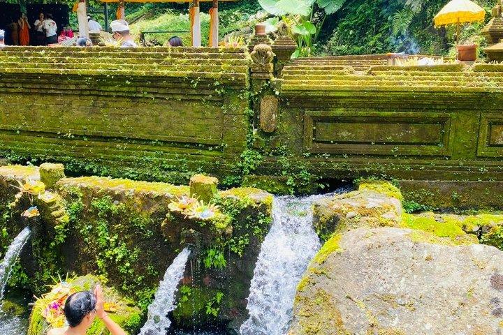 メンゲニン寺院でのウブド聖泉浄化体験