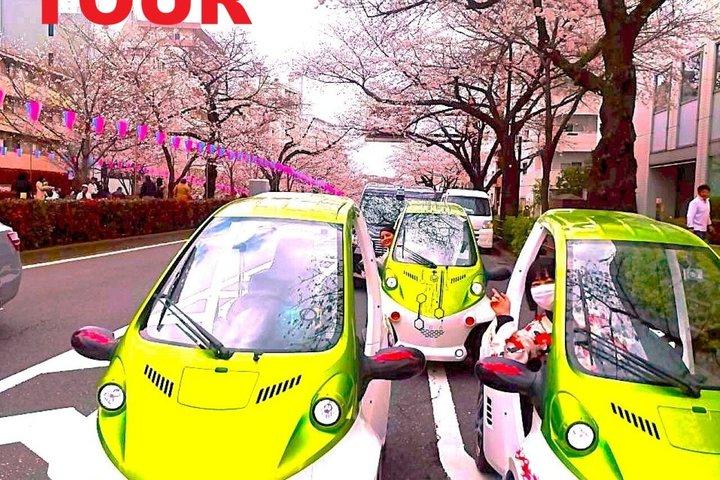 Shibuya oficial de Tokio : KIMONO Dressed EV-Go Kart Activity Tour