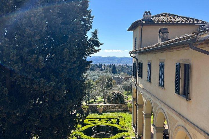 Vandring Florens Toscana kullar med lunch och vin