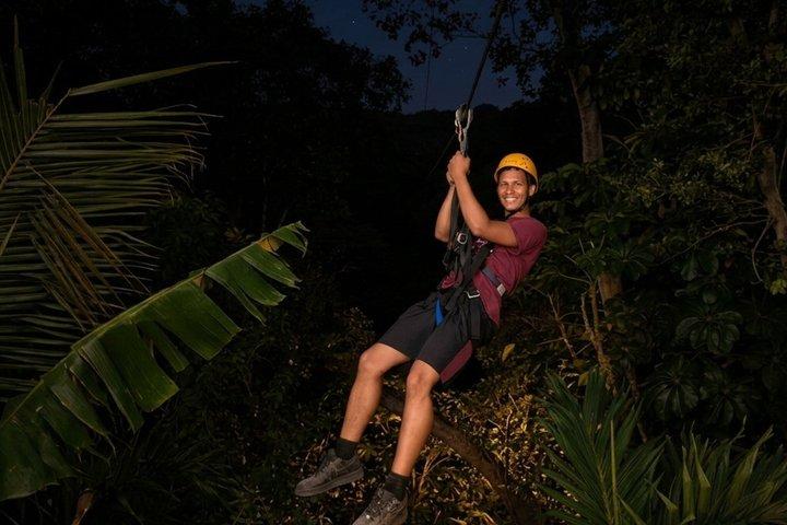 Night Zipline : 3 Zipline Adrenaline avontuur