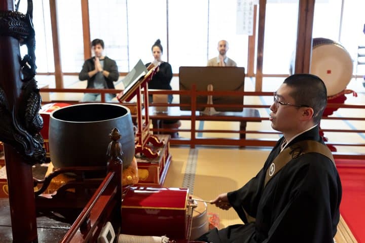 Taiko Drumming and Buddhist Chanting in a 700-Year Tokyo Temple