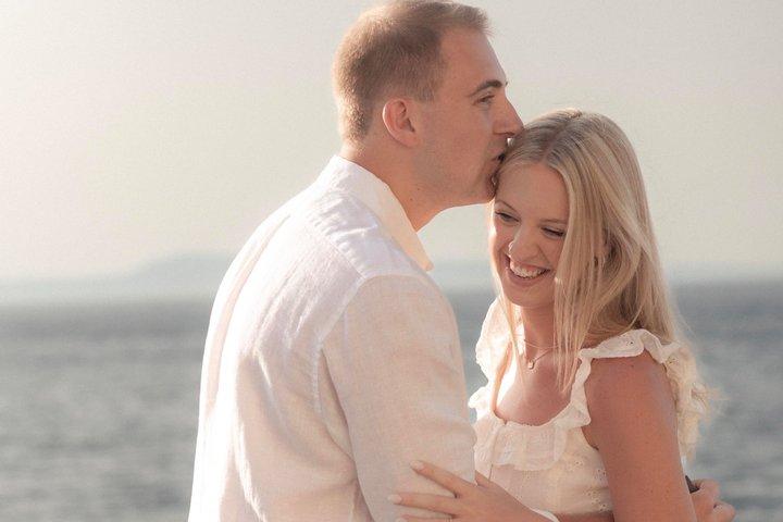 ローマのロマンチックな婚約物語の秘密プロポーズ写真家