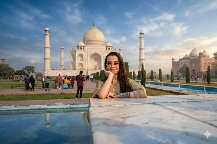 Solopgang tur til Tajmahal og Agra fort fra Delhi