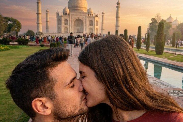 Tour del Taj Mahal con il centro di conservazione degli elefanti e degli orsi da Delhi