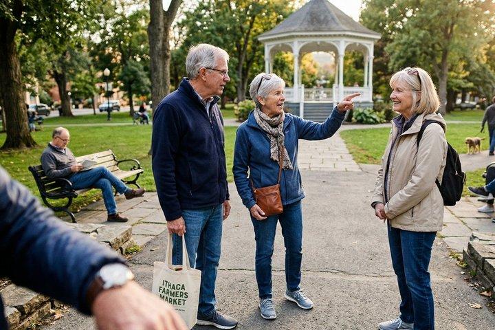 Excursão histórica privada a pé em Ithaca