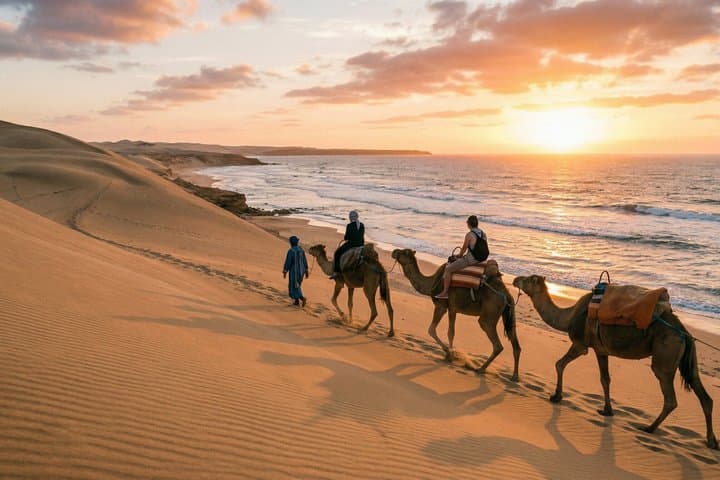 Agadir Desert Tour with Camel Ride and Sandboarding Adventure
