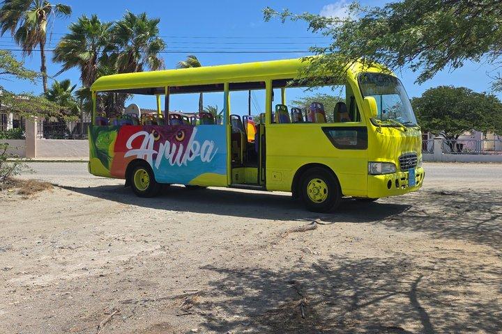 Aruba Private Tours on a ac bus
