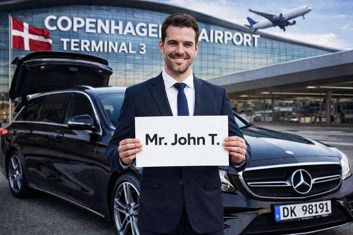 Transfert privé Premium à l'aéroport de Copenhague (Meet & Greet)