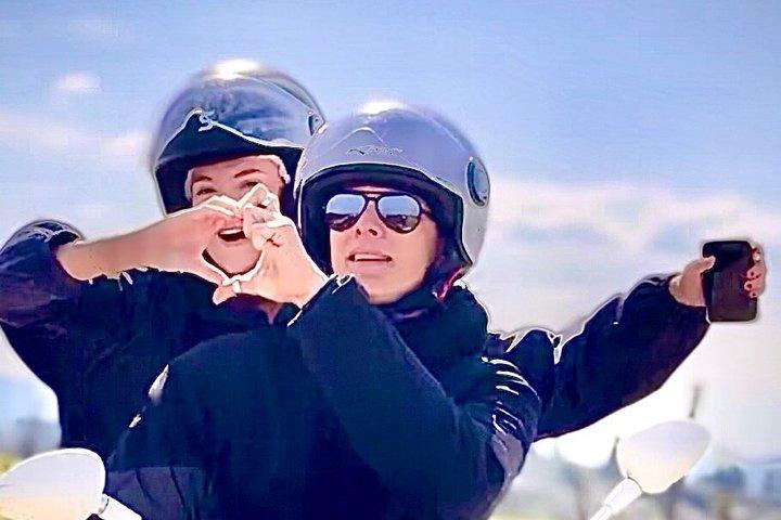 Sunset Vespa Ride Medieval Villages Dinner Wine Tasting &