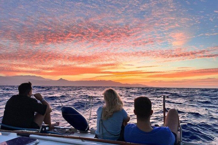 Agios Nikolaos Catamaran naar Spinalonga Vissen en Maaltijd