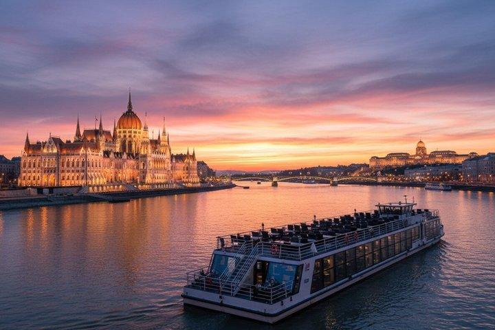 Croisière illimitée Rosé sur le Danube à Budapest