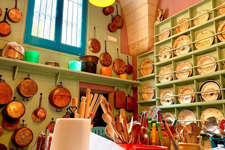 プーリアのメドフィッシュパスタエヴォーとロザートワインアマロコース