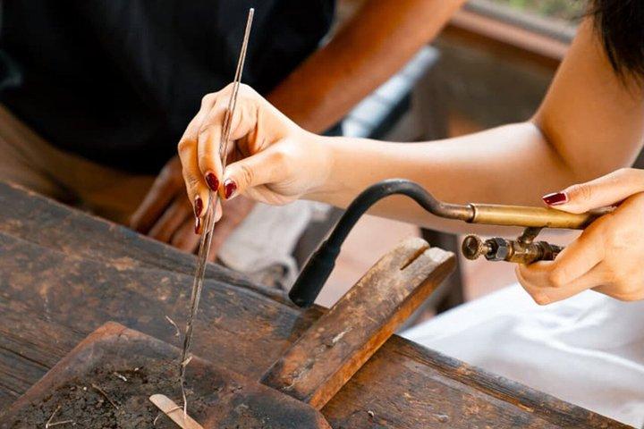Bali Canggu Silver Jewelry Making Class with Gold Plating Option