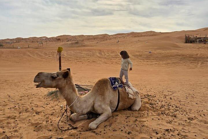 ワヒバ砂漠でのプライベート乗馬とサンセットウォッチ