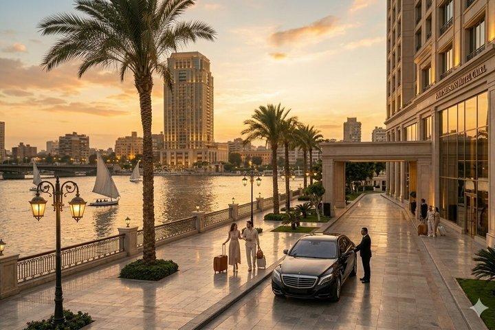 Privat Kairo flygplatstransfer till Kairo och Giza Hotell