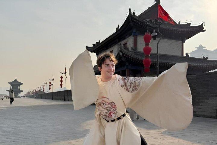 Visita privada ao muro da cidade de Xi'an, pagoda e bairro muçulmano