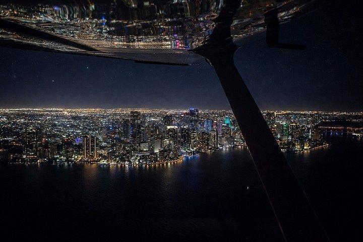 Miami Night Skyline Private Flugzeugtour