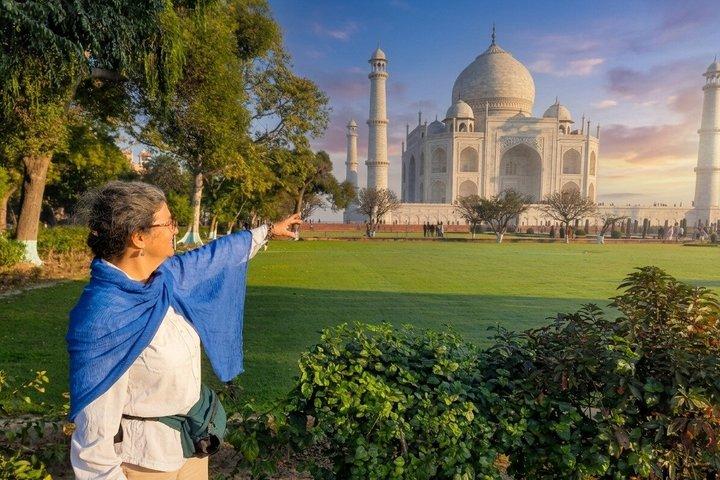 Tour del Taj Mahal all'alba e al tramonto con tour di Jaipur da Jaipur