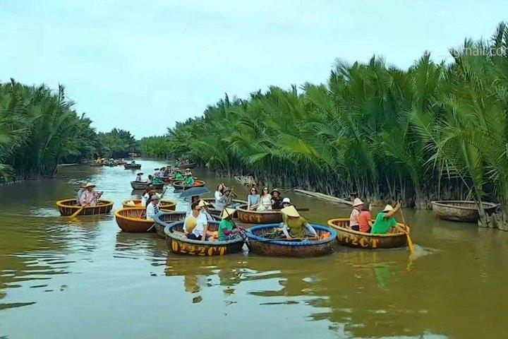 Hoi An Barco de Barco de Coco com Pesca de Crab