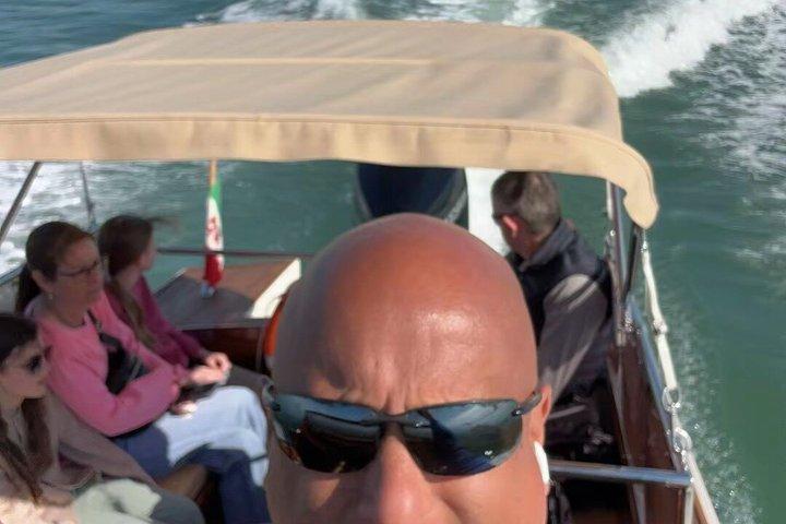Panoramablick auf die südliche Lagune von Venedig