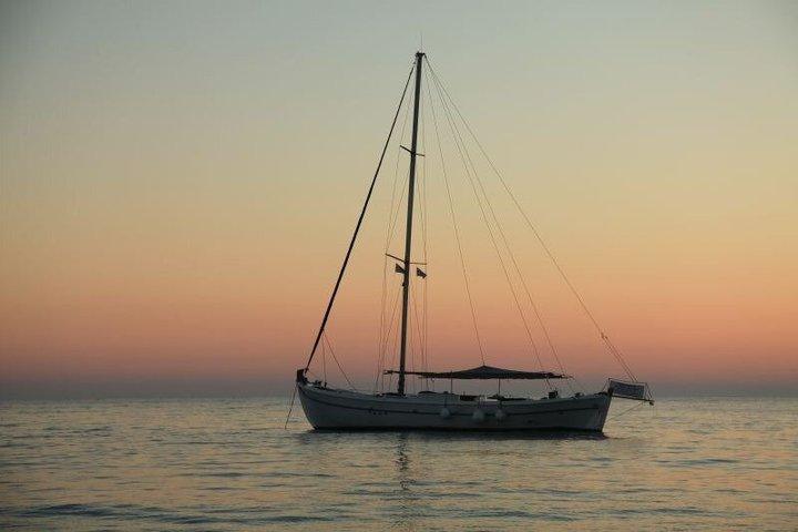 Agios Georgios Wooden Boat, Blue Lagoon ,Antiparos, Sea Caves
