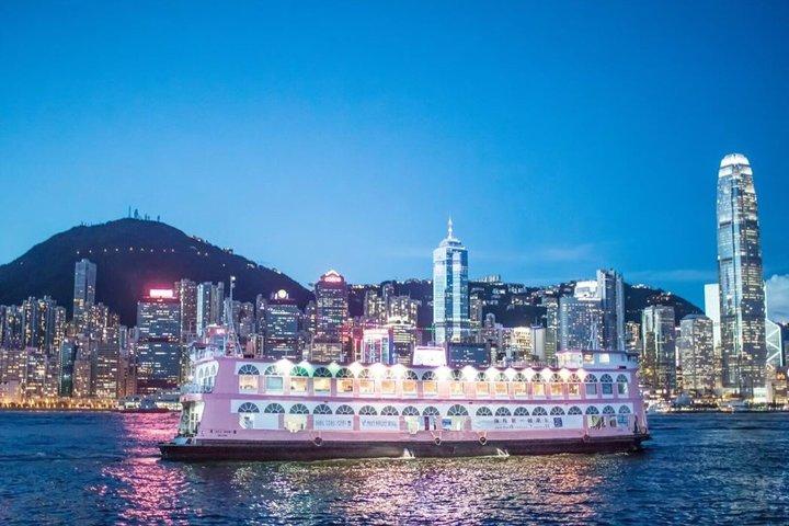 香港ツアー：サンセットピークトラム＆ビクトリアハーバーナイトクルーズ