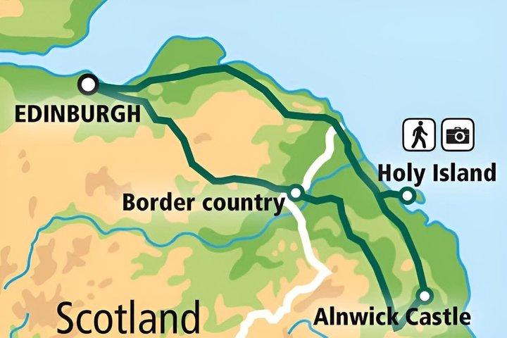 Tour in piccoli gruppi della costa vichinga e del castello di Alnwick da Edimburgo